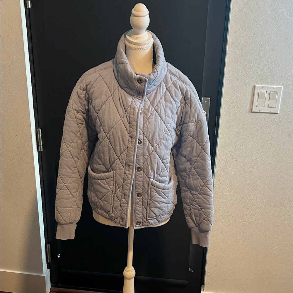 Quilted Jacket - light blue